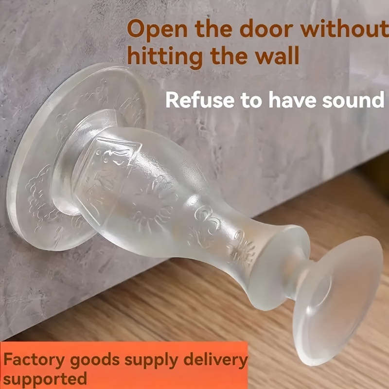 1pc Easy-Install No-Drill Silent Door Stopper