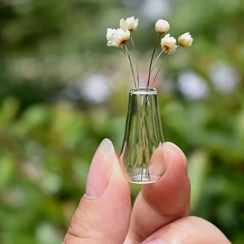 2pcs Mini Glass Vases by