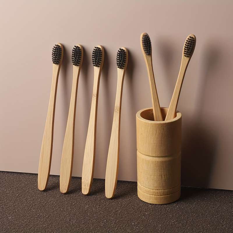 6pcs Bamboo Toothbrush