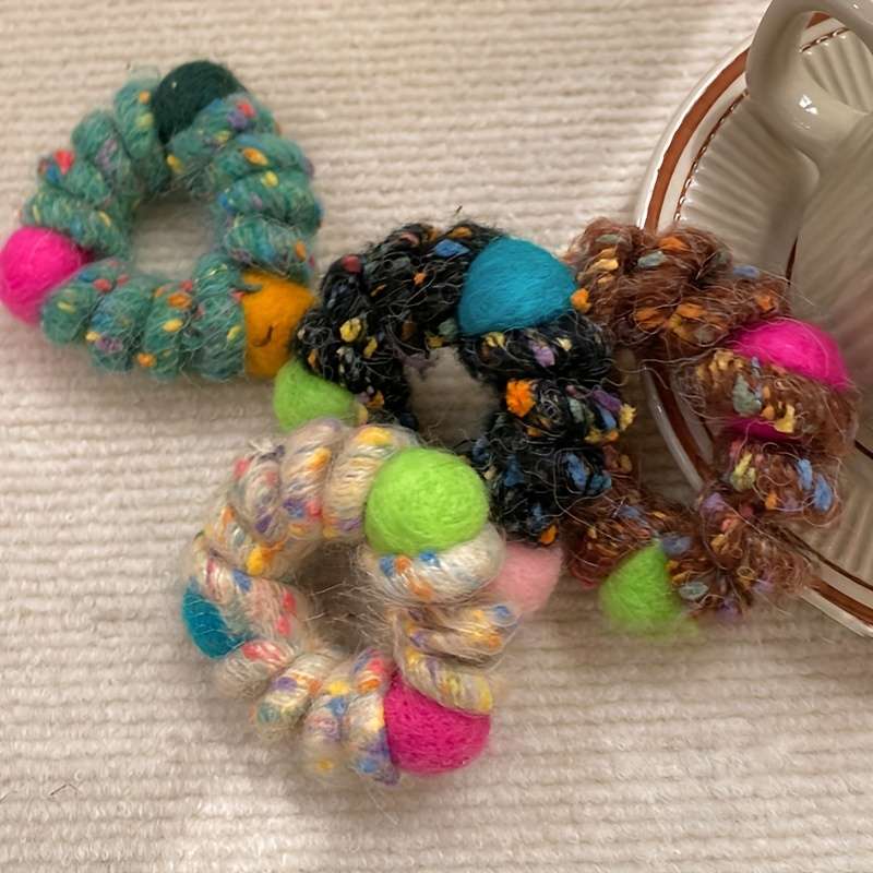 1pc Colorful Woolen Spiral Hair