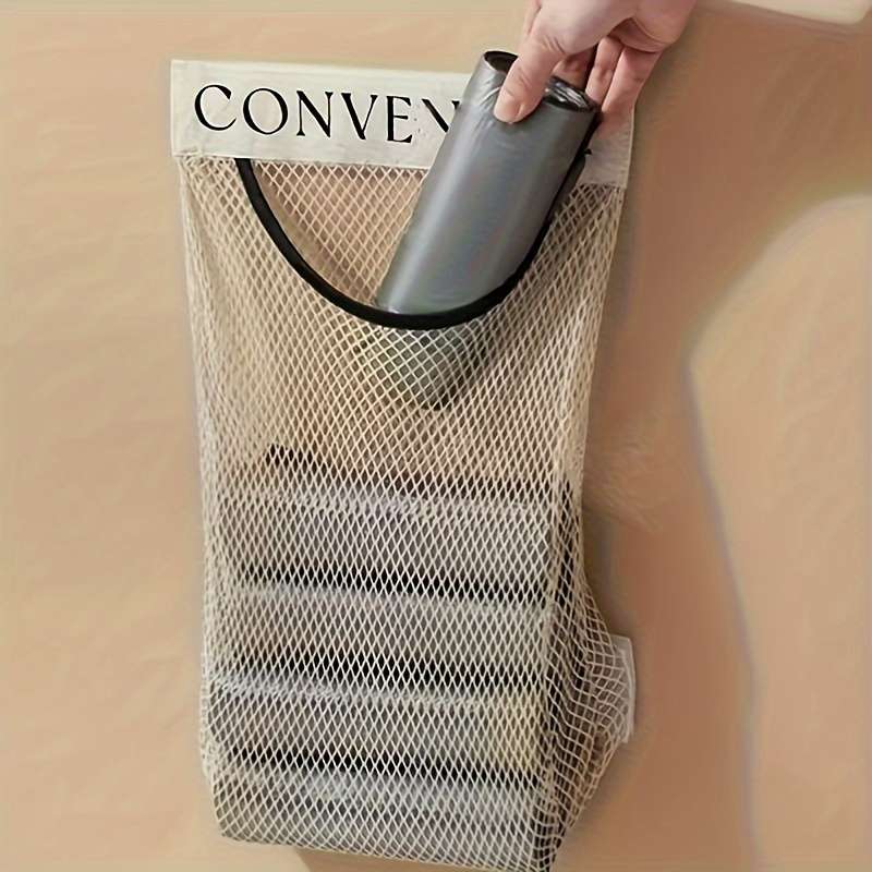 Space-Saving Wall-Mounted Organizer For Plastic Bags