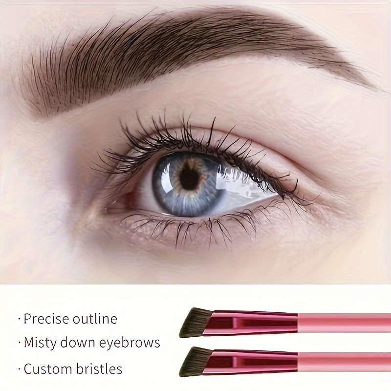Dual-Ended Angled Eyebrow Brush