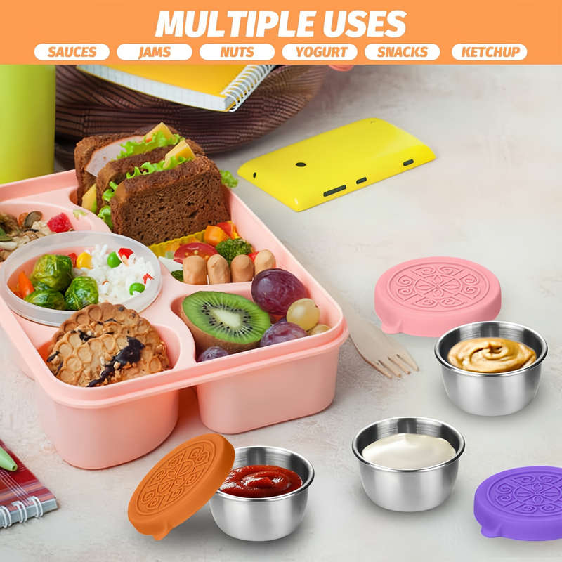Leakproof Stainless Steel Sauce Cups
