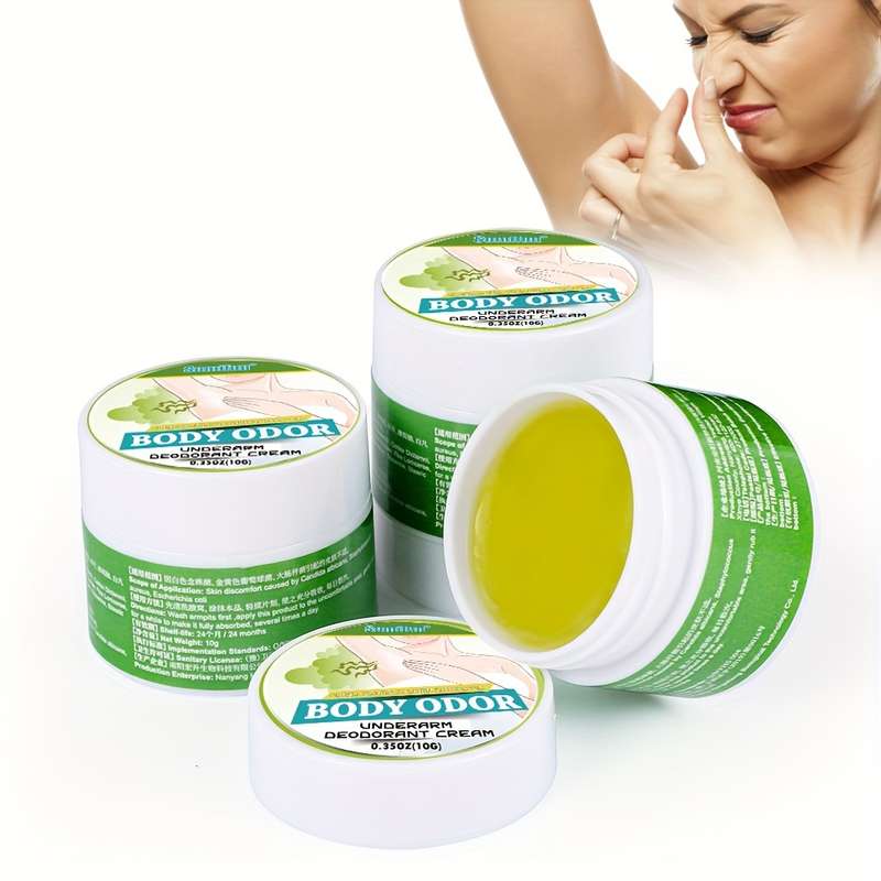 Sweat odor control cream