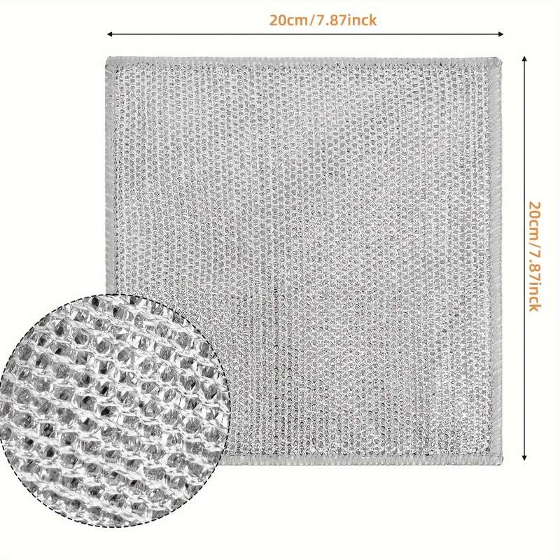 5pcs Reusable Stainless Steel Scouring Pads