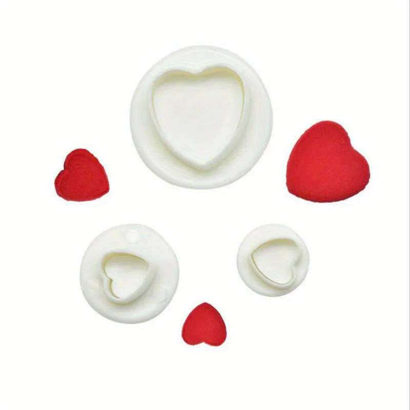 3pcs Pop-Up Heart Cookie Cutter Set