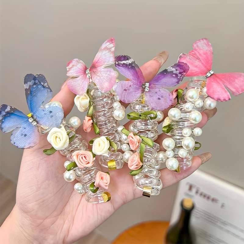 Chic Butterfly Spiral Hair Tie
