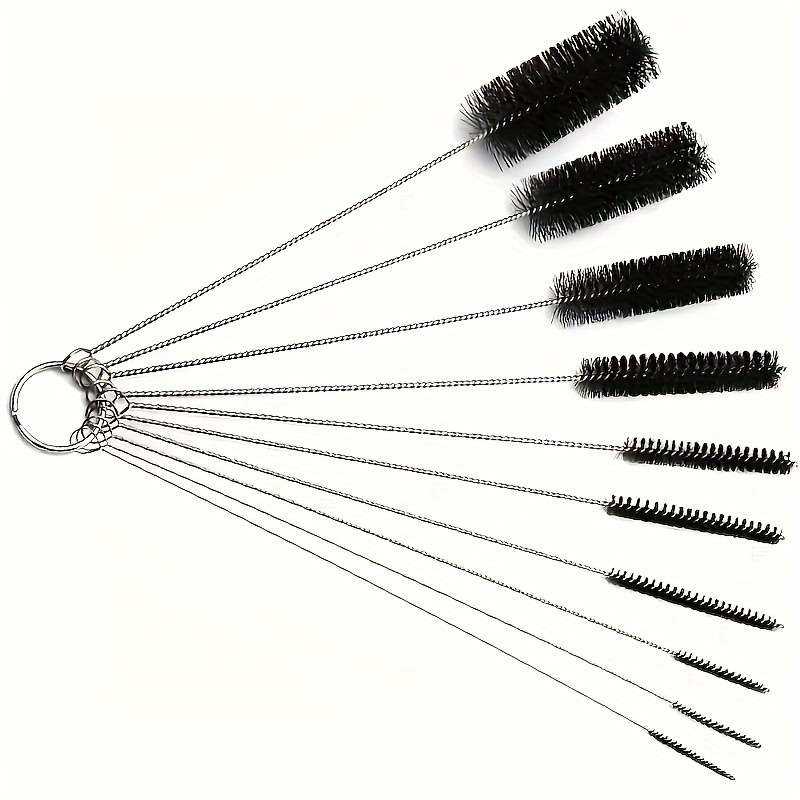 Multi-Function Cleaning Brush Set With Stainless Steel Bristles