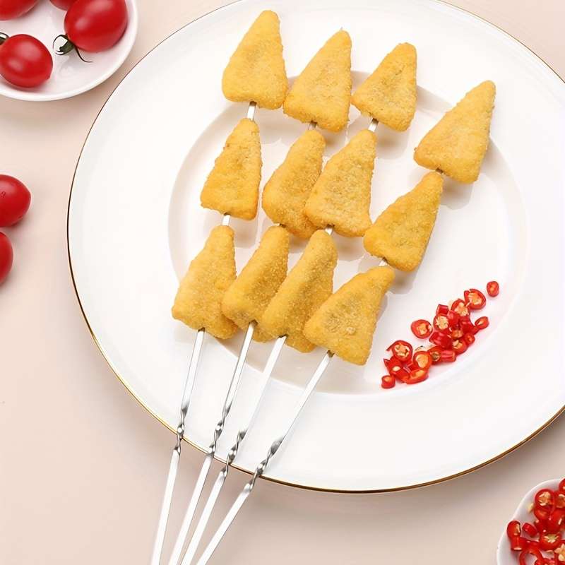 Reusable Stainless Steel BBQ Skewers
