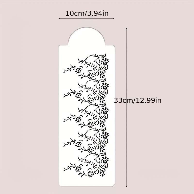 Flower Garland Shape Cake Stencil