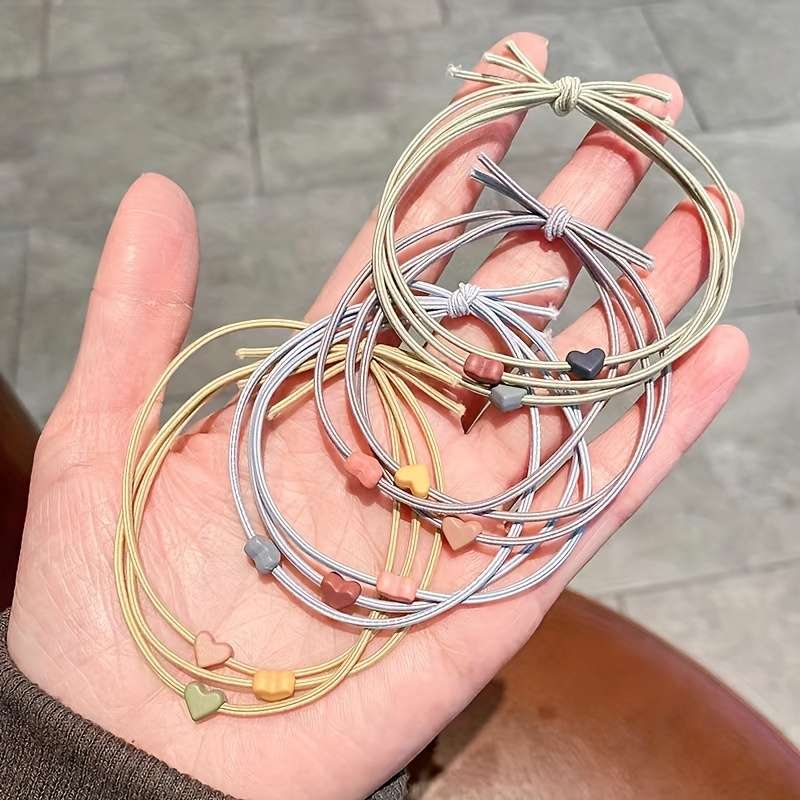 Jersey Material Elastic Hair Ties Set
