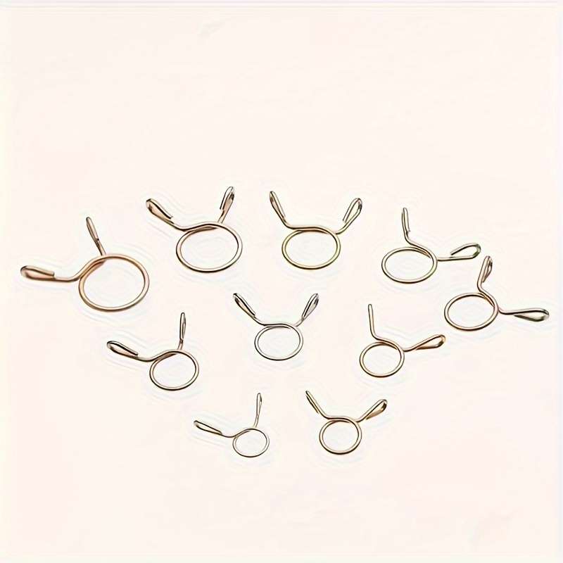 100pcs Galvanized Steel Wire Spring Clamps