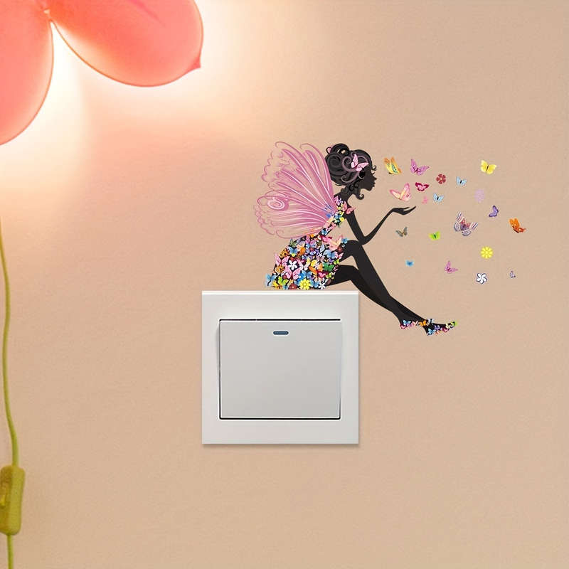 creative Butterfly fairy switch stickers