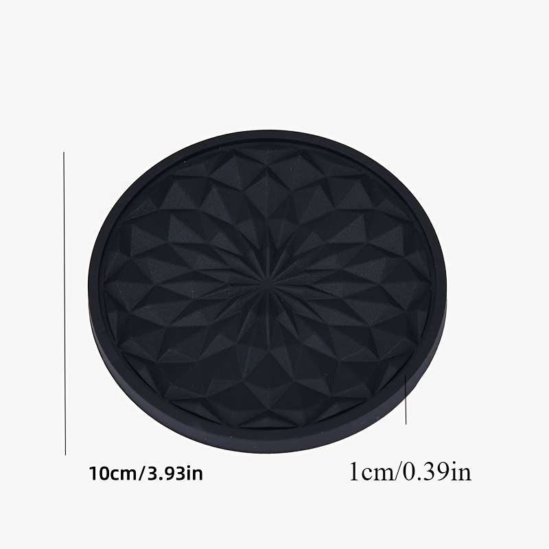 6pcs Silicone Coaster Set with Stand