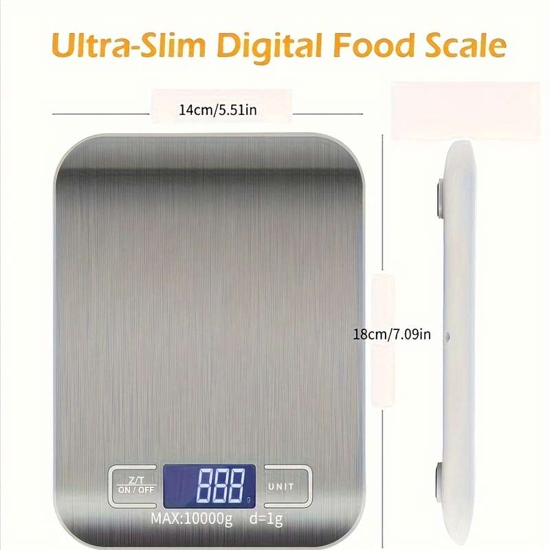 Ultra-Precision 9.98KG/0.01oz Digital Kitchen Scale with LCD Display