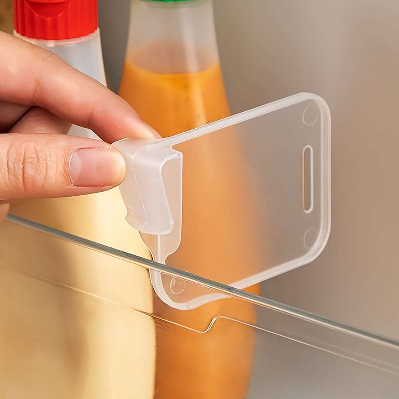 5pcs Clear Plastic Refrigerator Organizer Dividers