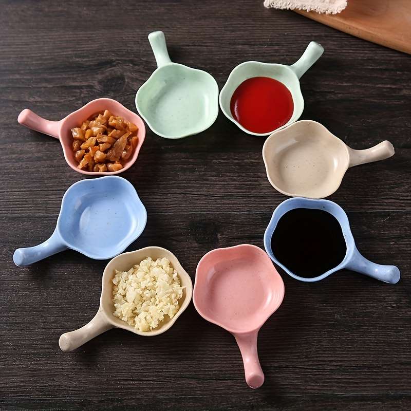 4pcs Set High-Quality Wheat Straw Dipping Bowls