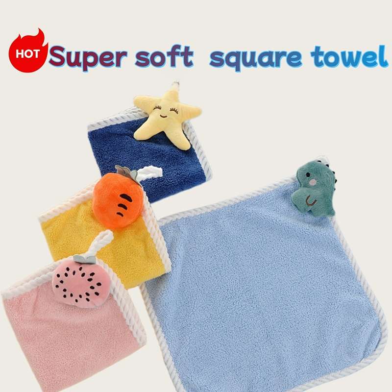 Ultra-Fine Coral Fleece Cartoon Towels