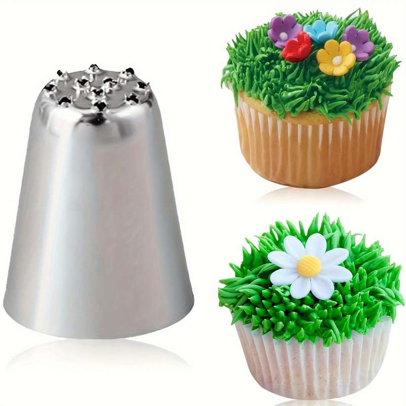 3pcs Stainless Steel Grass Icing Nozzles Set