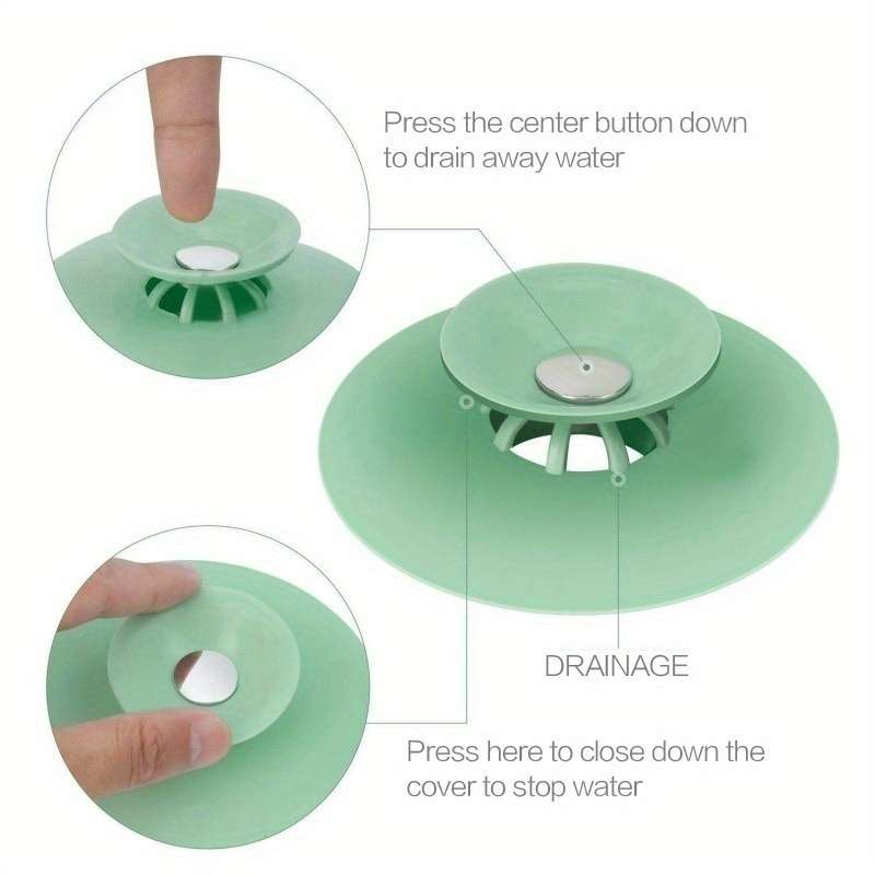2-in-1 Silicone Drain Stopper