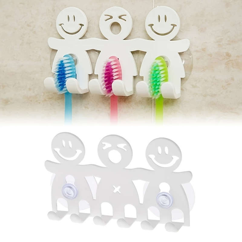 Cute Cartoon Smile Toothbrush Holder