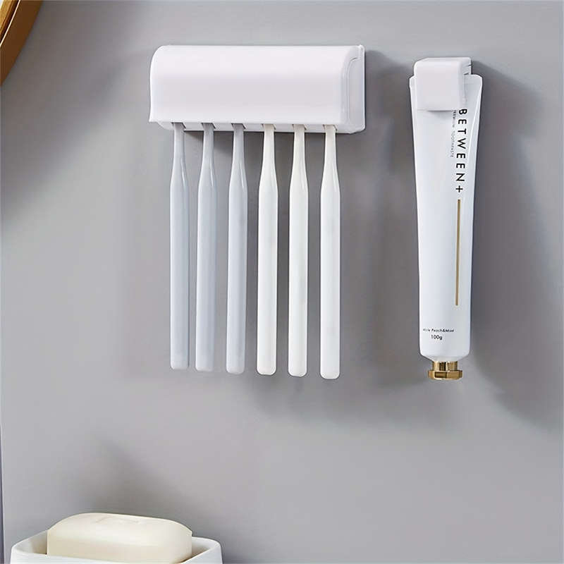Wall-Mounted Toothbrush Holder with Cove