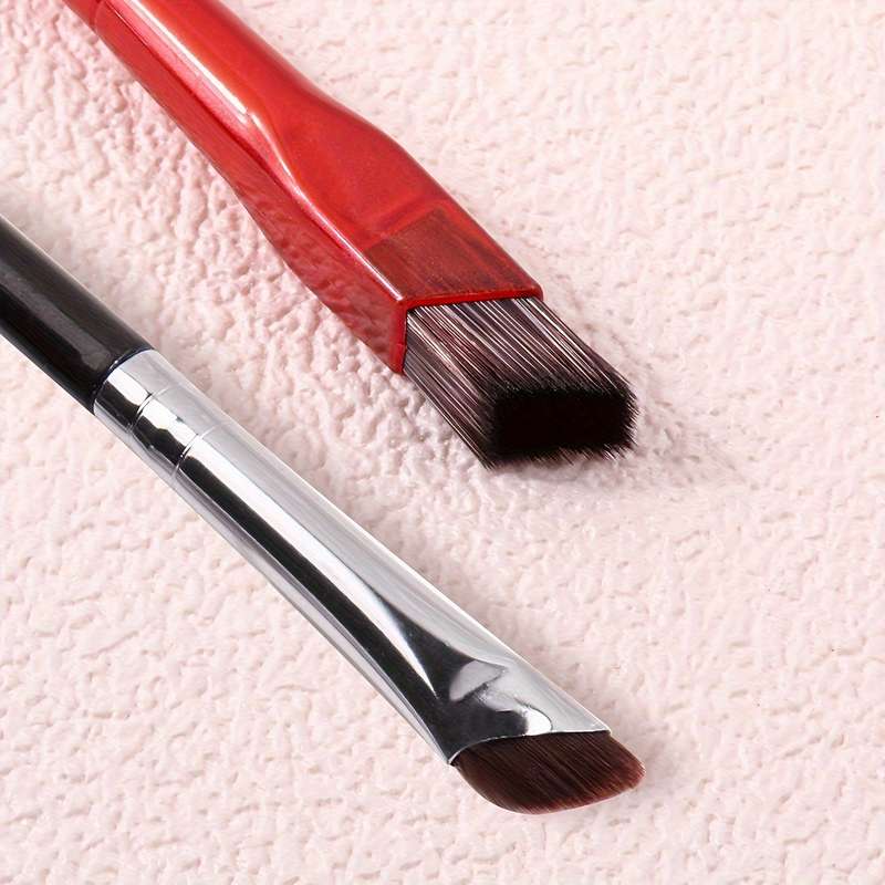Dual-Ended Angled Eyebrow Brush