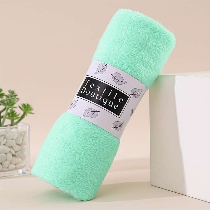 Ultra-Soft Coral Fleece Bath Towel