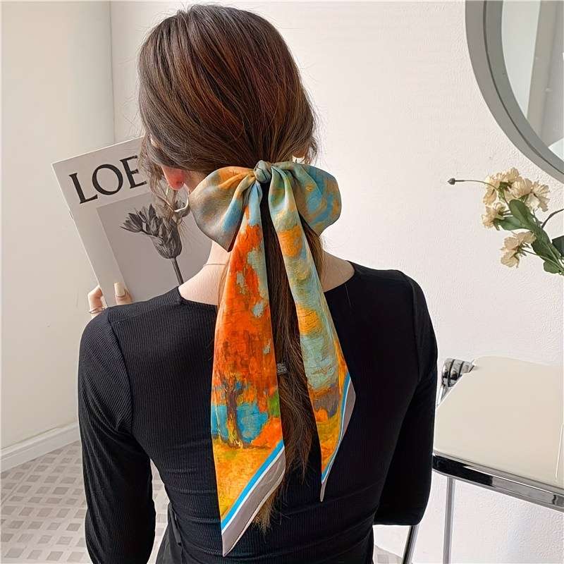 1pc Silk Scarf Hair Tie