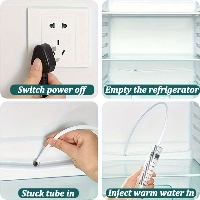 5pcs Set Refrigerator Drain Hole Clog Remover Tools