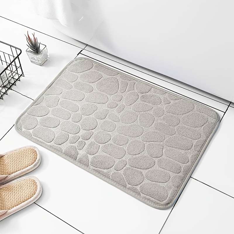 Cotton Pebble Embossed Anti-Slip Bath Mat