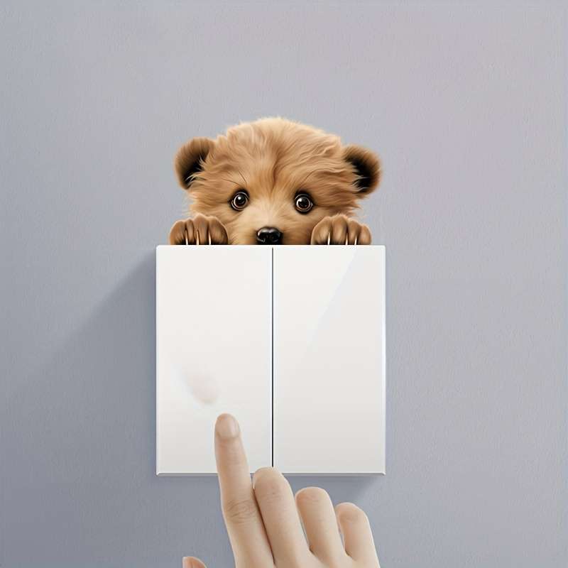 Little brown bear switch decal