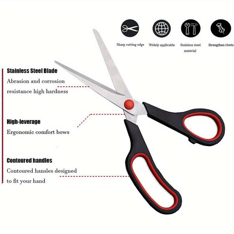 3pcs Stainless Steel Scissors Set