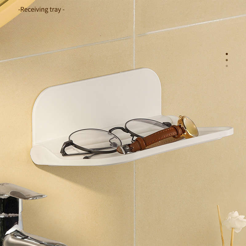 Versatile White Plastic Storage Shelf