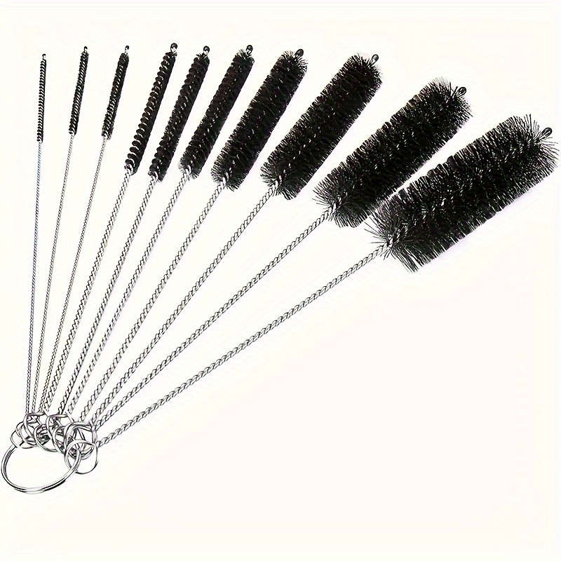 Multi-Function Cleaning Brush Set With Stainless Steel Bristles