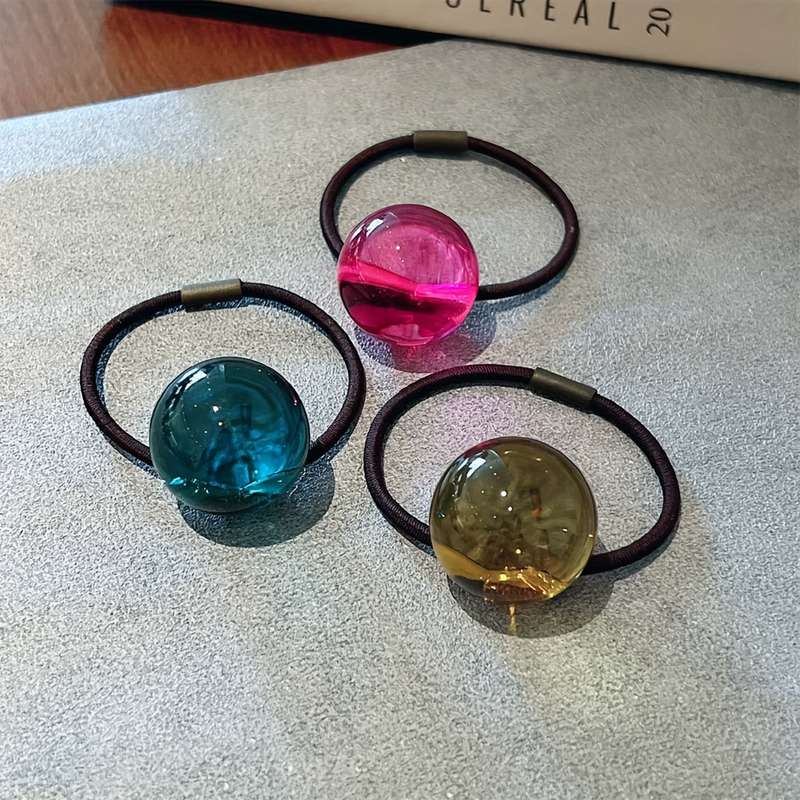 Cute Beaded Hair Ties Set