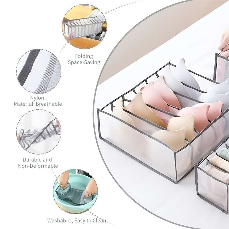 Transparent Mesh Storage Bags
