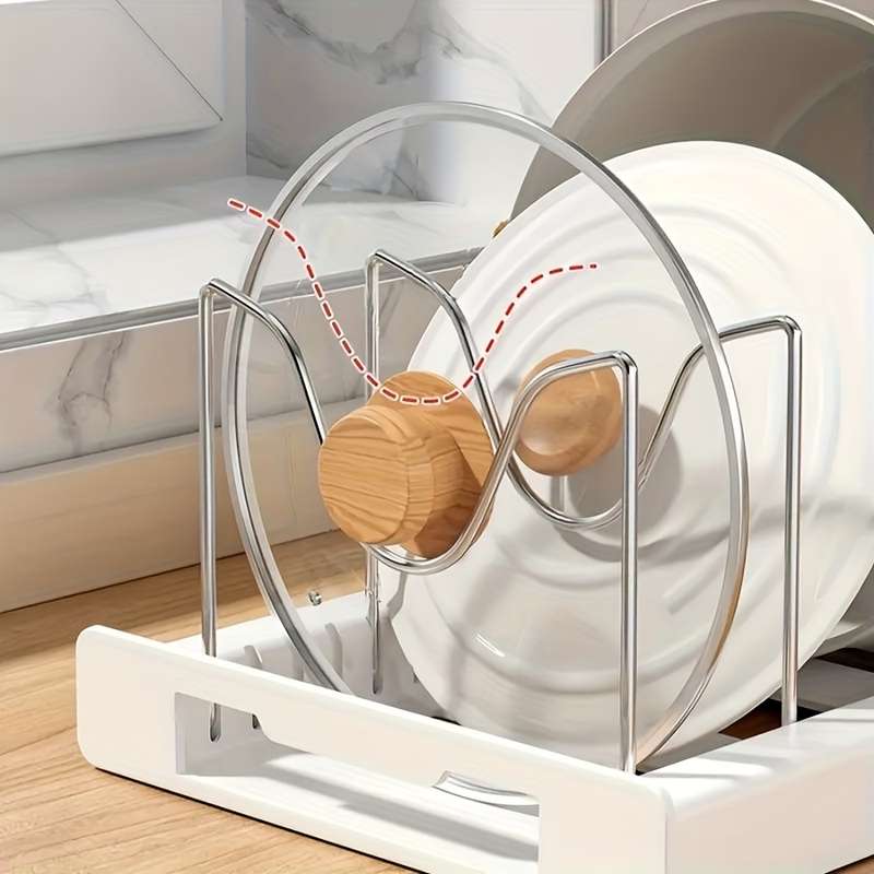 Expandable Kitchen Organizer Rack - Perfect for PotsLids