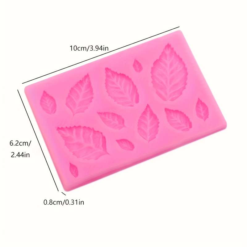 1pc Silicone Leaf Mold For Cake Decoration
