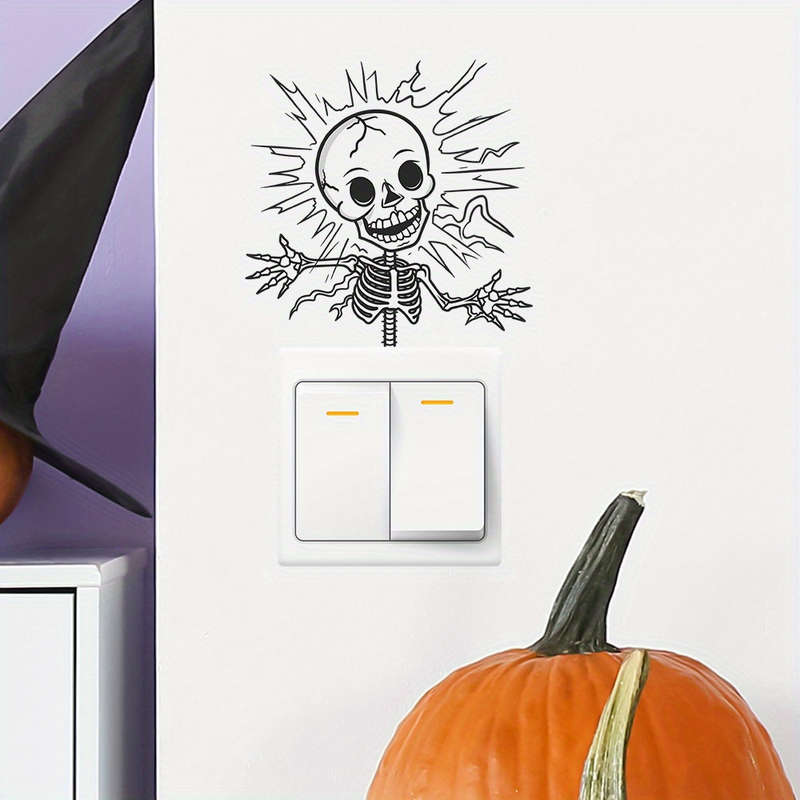 Spooky Halloween Skull for Switch Sticker