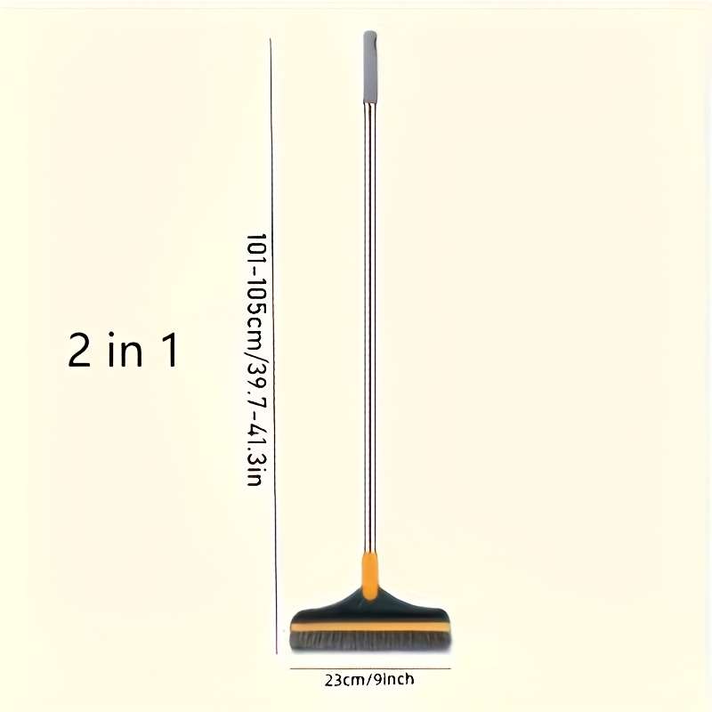 1pc Adjustable Long Handle Cleaning Brush with Angled Bristles