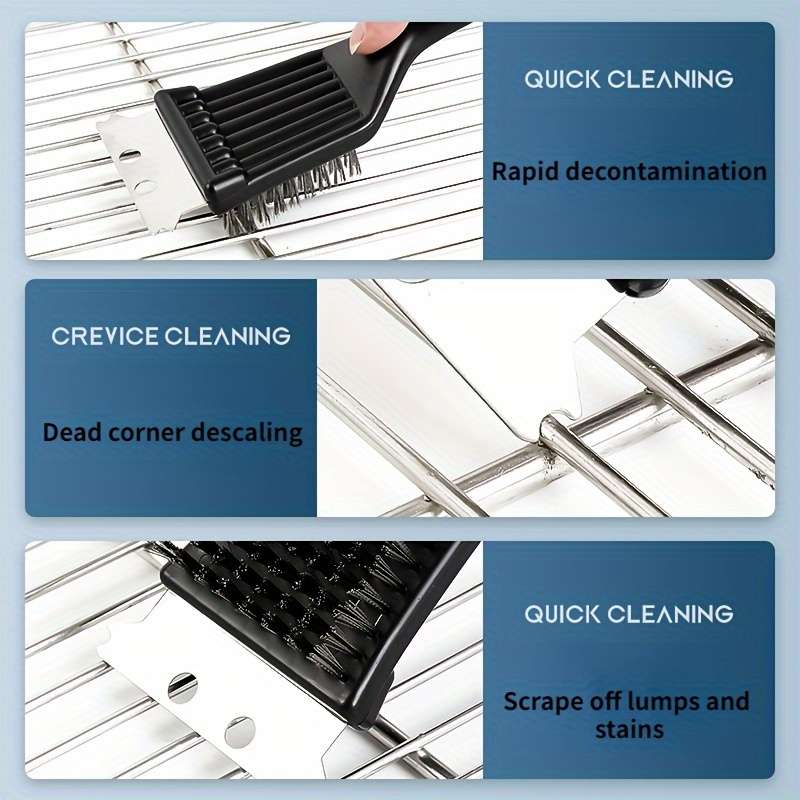 8-Inch Metal Handle Grill Brush