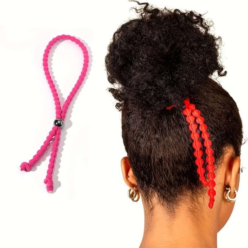 Adjustable Beaded Hair Ties Set
