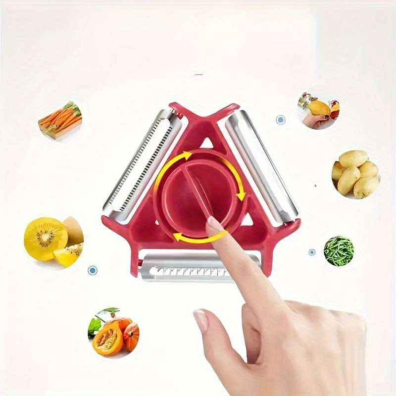 3-in-1 Stainless Steel Kitchen Peeler