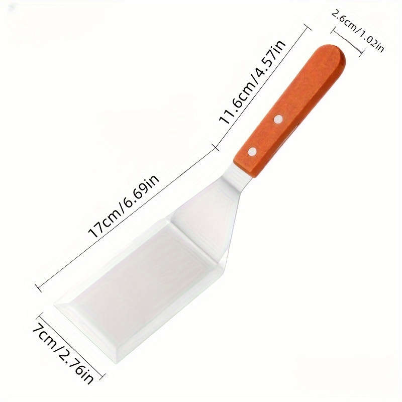 Stainless Steel Spatulas with Wooden Handles