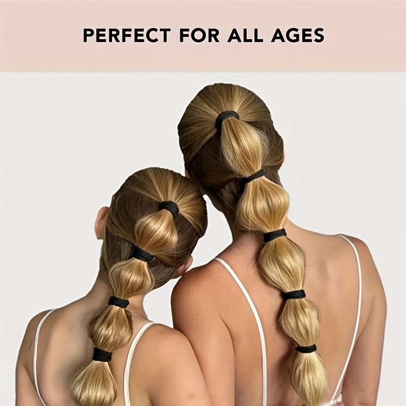20pcs Black Hair Ties for Women