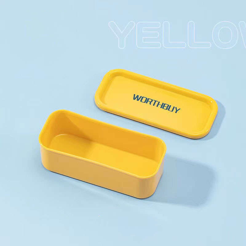 1pc Classic Style Rectangular Plastic Jewelry Box