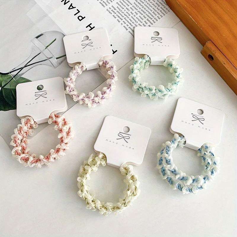 Cute Mesh Braided Hair Ties