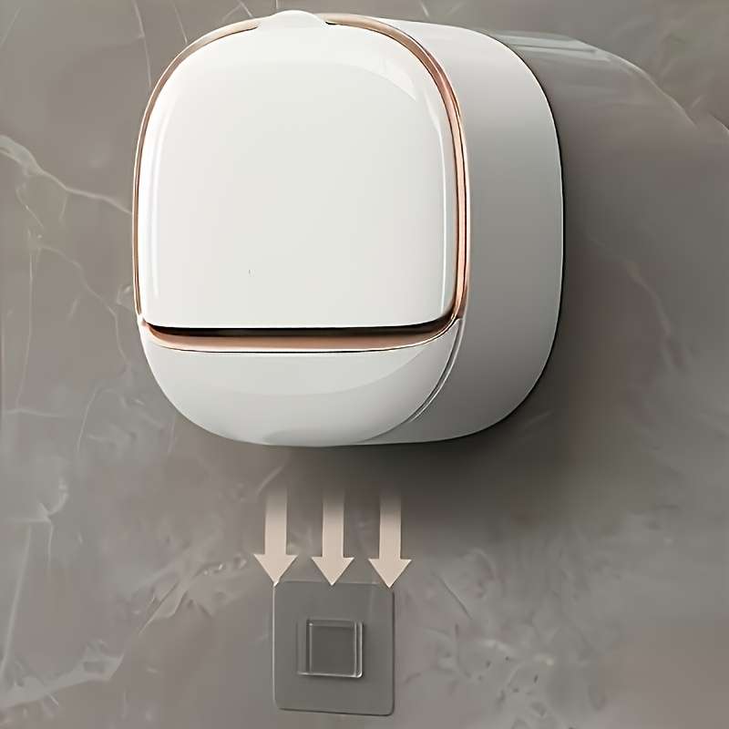 Easy-Install Wall-Mounted Soap Dish with Lid