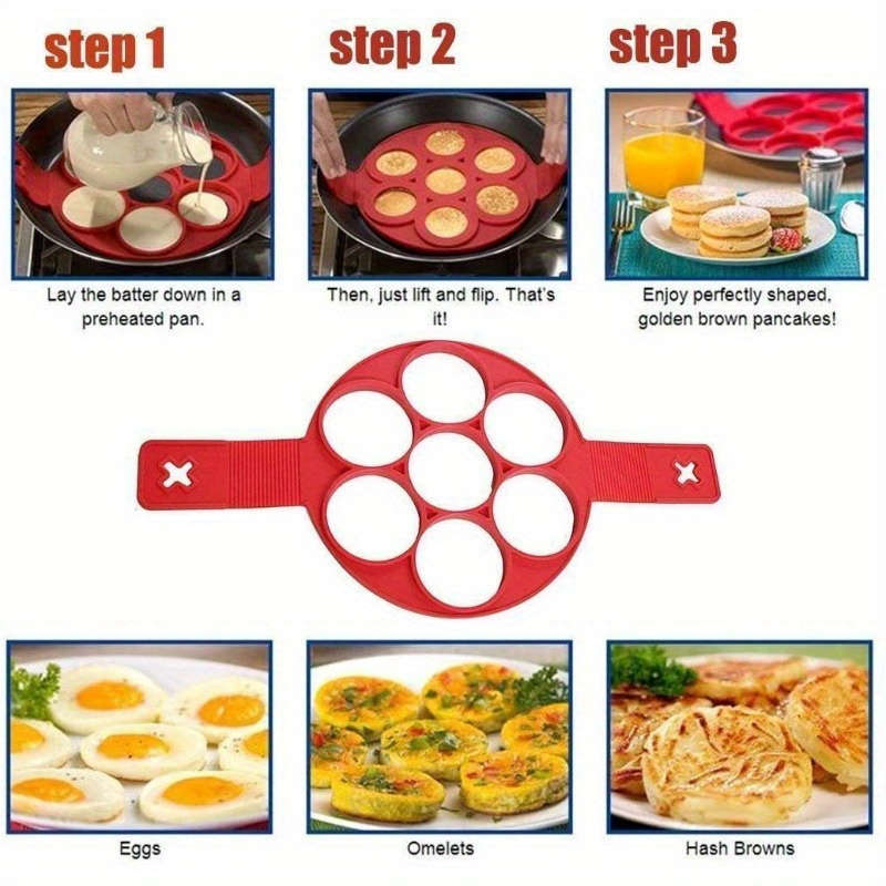 1pc Silicone Pancake  Egg Ring Mold